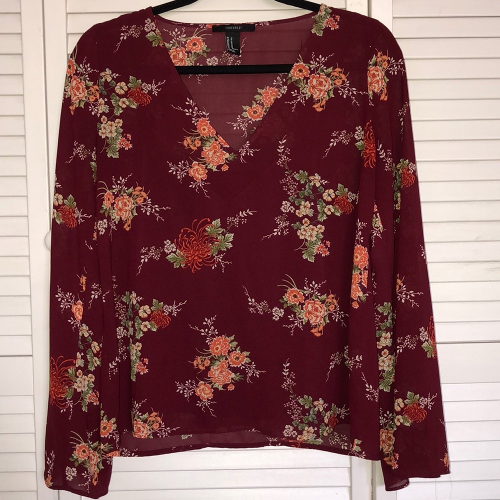Floral Long Sleeve Blouse